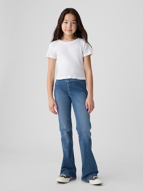 Kids High Rise Crossover Flare Jeans